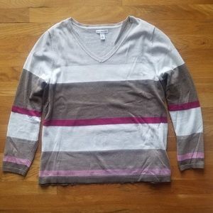 V-neck Multi Color Sweater